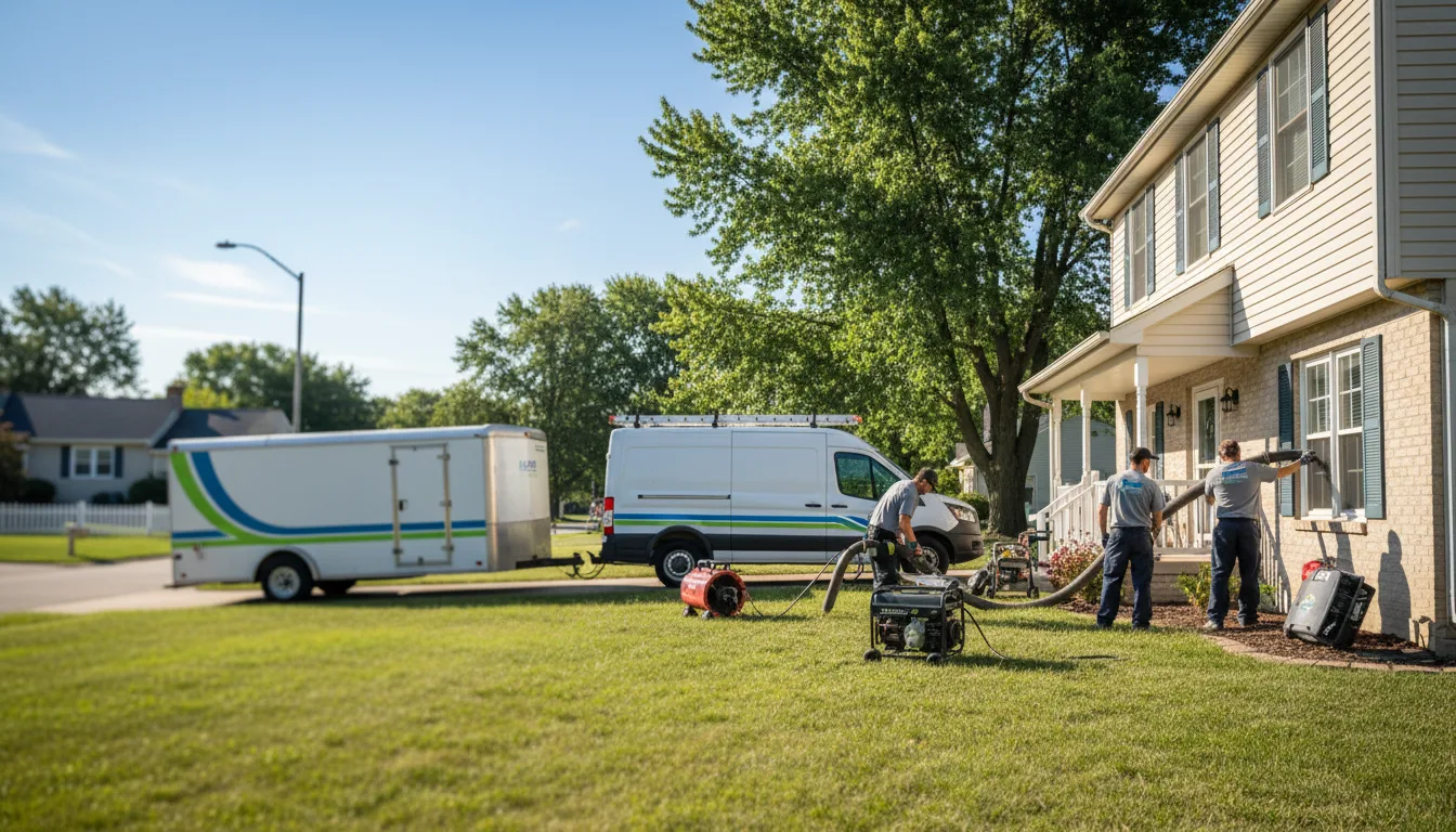 Flooded Basement Restoration And Cleanup With Repair in Bartlett, IL near me